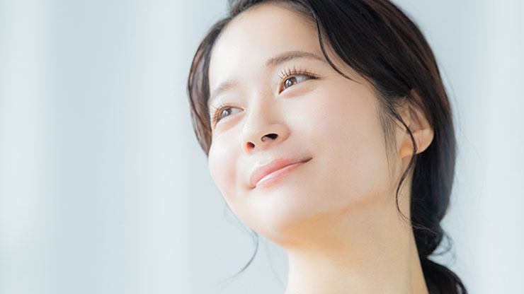 美肌の女性
