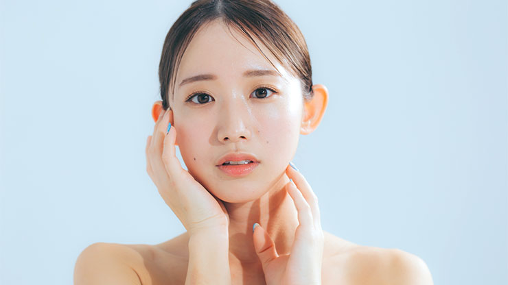 美肌の女性